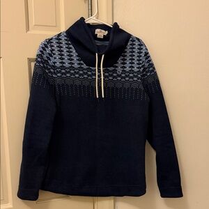 Vineyard Vines Dark Blue and Light Blue Turtleneck Sweater